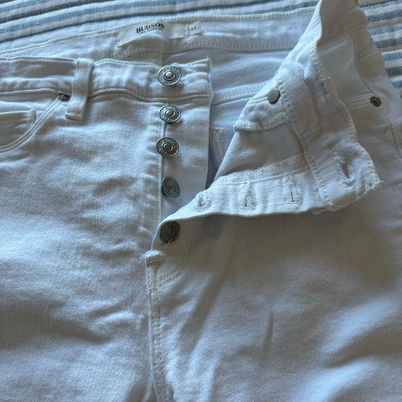 Hudson White Button down Jeans: size 27 EUC - Picture 7 of 9